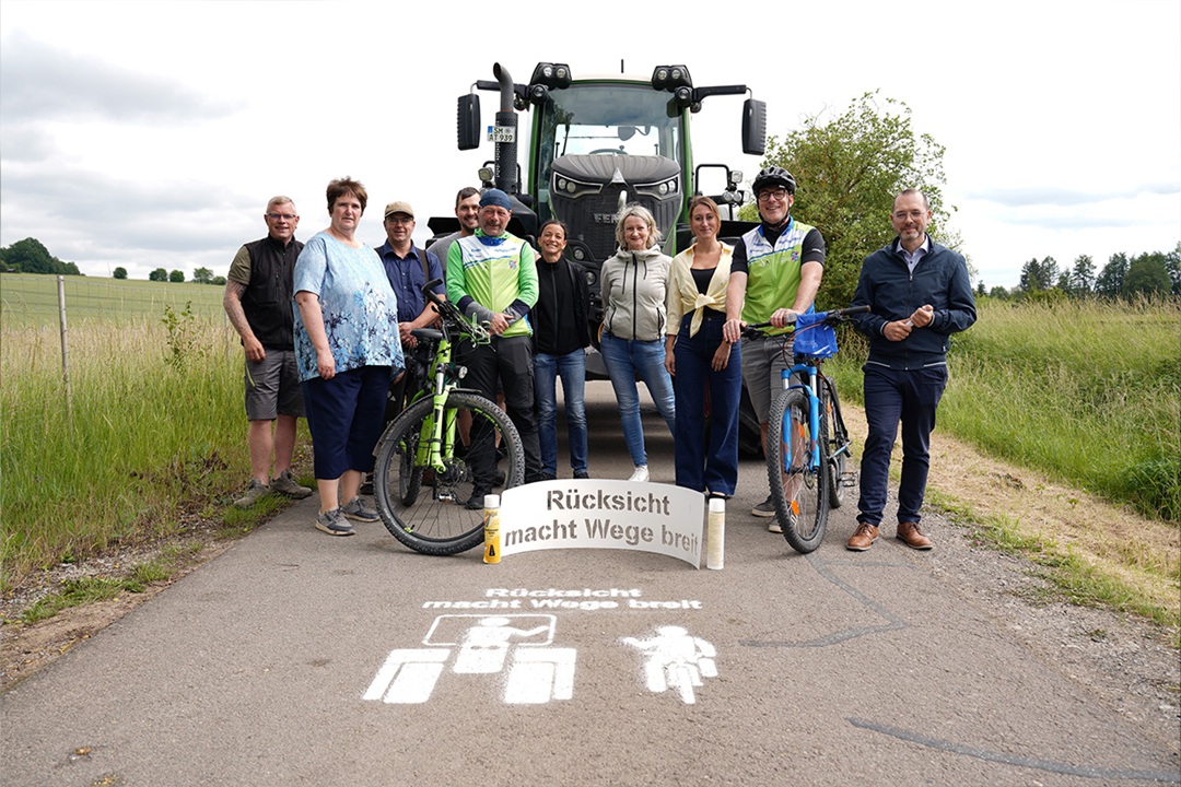 Rücksicht macht Wege breit: Gemeinde Grabfeld setzt Zeichen für gutes Miteinander auf Rad- und Wirtschaftswegen