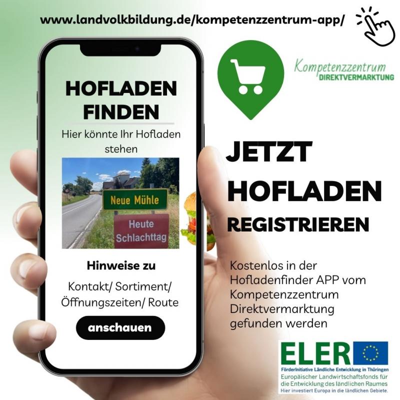 &quot;Hofladenfinder App&quot; für Thüringen: Jetzt noch registrieren!