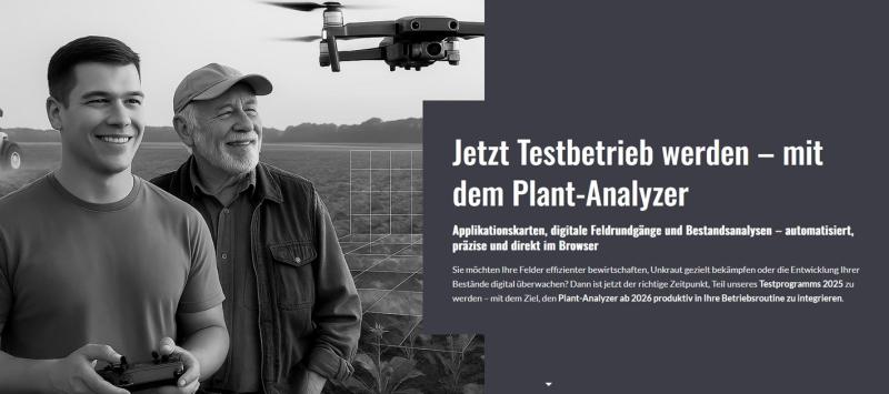 Anmeldung als Testbetrieb für Pheno-Inspect