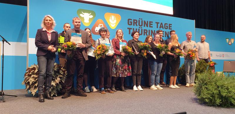 Prämierung der Jahrgangsbesten in den Grünen Berufen bei den Grünen Tagen Thüringen