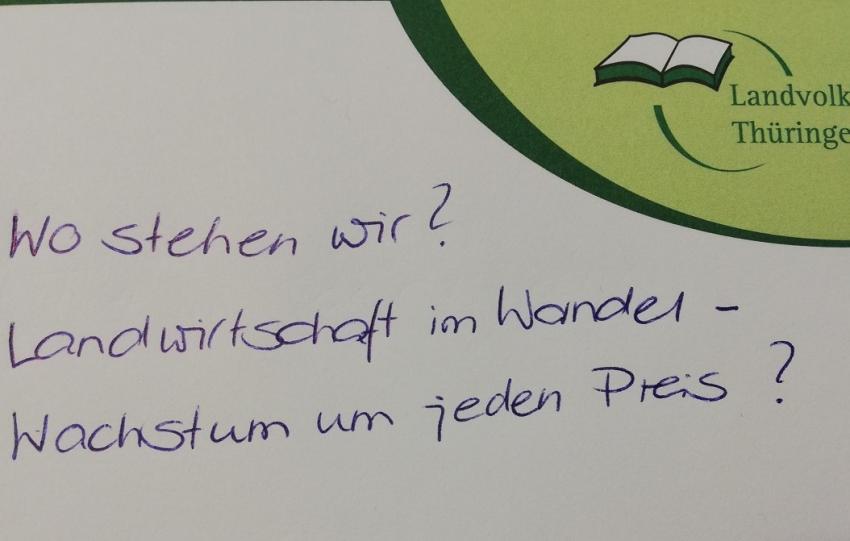 Wo stehen wir? Landwirtschaft im Wandel – Wachstum um jeden Preis?!