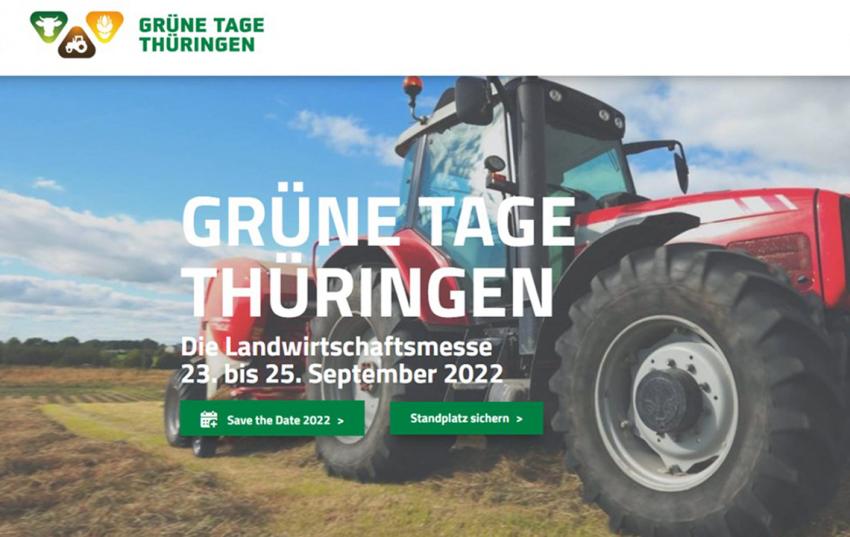 Agrarpolitisches Forum auf den Grünen Tagen Thüringen: Dabei sein oder im Live-Stream verfolgen