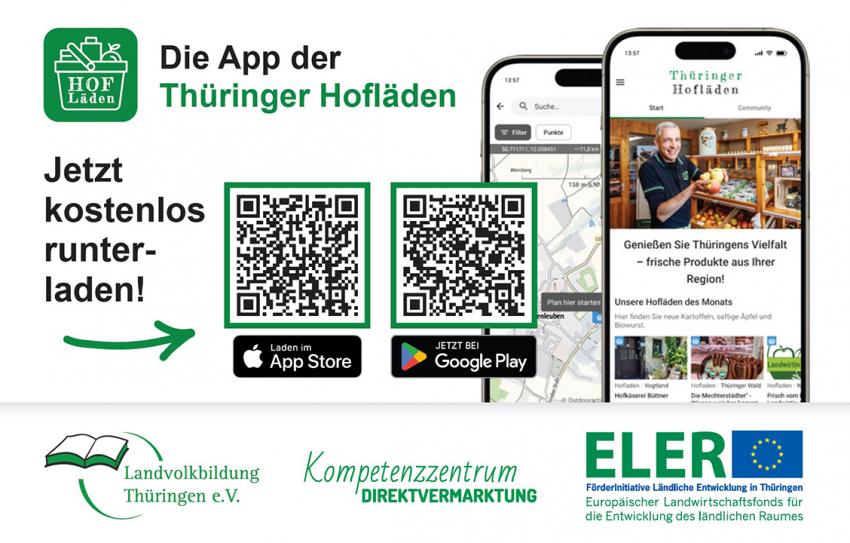 Thüringer Hofläden App geht zu den Grünen Tagen an den Start