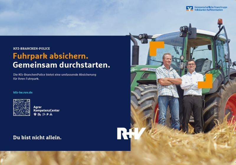 Kfz-Absicherung für den landwirtschaftlichen Fuhrpark