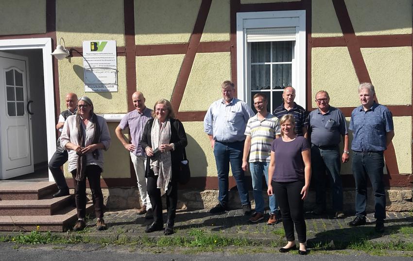 (v.l.) Manfred Grund (CDU), Heike Möller (Grüne), Dr. Wolfgang Peter, Dorothea Marx (MdL SPD) (in Vertretung für Anne Bressem,  Mattias Brockmann, Alexander Thiele, Claudia Pößel, Uwe Erl, Gerald Becker, Uwe Ropte